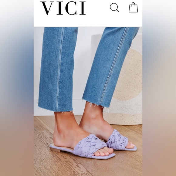 VICI Apron braided slip on flat sandals NEW in box size 8.5/9 - Picture 2 of 14